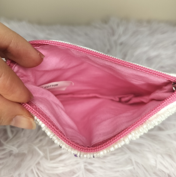 Beaded Multi-Color Star Pouch with Zipper - Picture 3 of 3